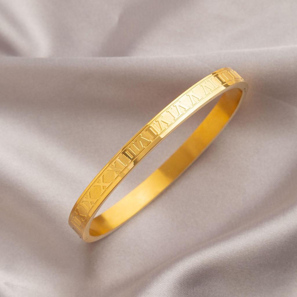 Leichter Luxus High-End Voll Diamant Titanstahl Armreif - Damen Modischer Temperament Schmuck