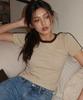 ANEWBROS Vanessa Semi-Crop Track Short Sleeve T-Shirt 6 Colors [Anse_6001]