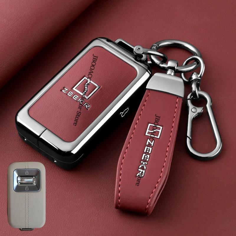 For Geely Zeekr 9X 001 Car Key Bag Shell Remote Key Protector Car Key Case Cover Shell Holder Interior Car Accessories