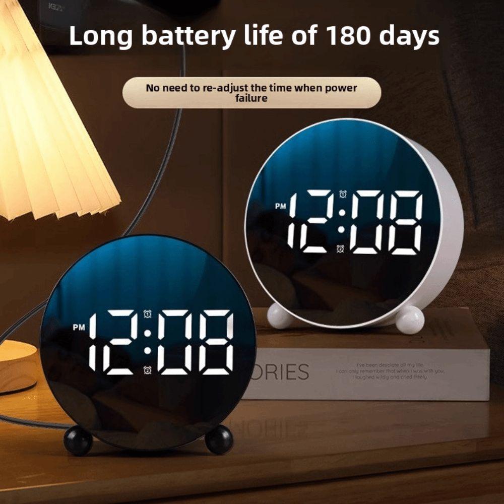Big Digital Digital Alarm Clock 2 Sets Alarm Smart Alarm Clock Home Decoration LED Clock  Student