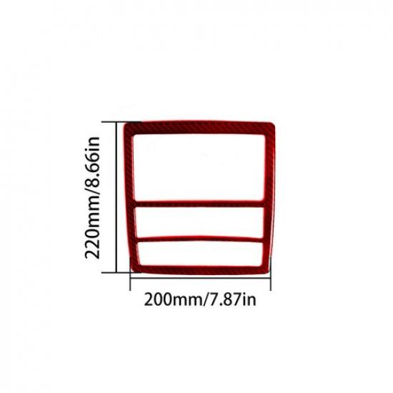 Red Carbon Fiber Interior Overhead Light Cover Trim For Toyota Camry 2007-11