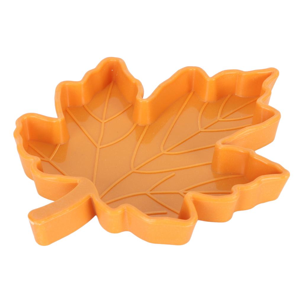 Maple Leaf Shape Reptile Water Feeder Plastic Pet Feeding Bowl Drinking Tray for Geckos Lizards Spiders Turtles