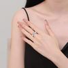 Eleganter offener Ring mit Perlenbogen - Damen Chic Kalter Stil, Einzigartiges Mode-Statement