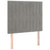 vidaXL Kopfteil Hellgrau 100 x 5 x 118/128 cm Samt