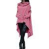 European American Style Autumn Winter Solid Color Long Hooded Sweatshirt 9308 Collection