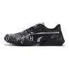 Puma Vaderon Two-Layer Cowhide Synthetic Leather Splatter Line Low-Top Lifestyle Casual Shoes Unisex sneaker Black 397207-01