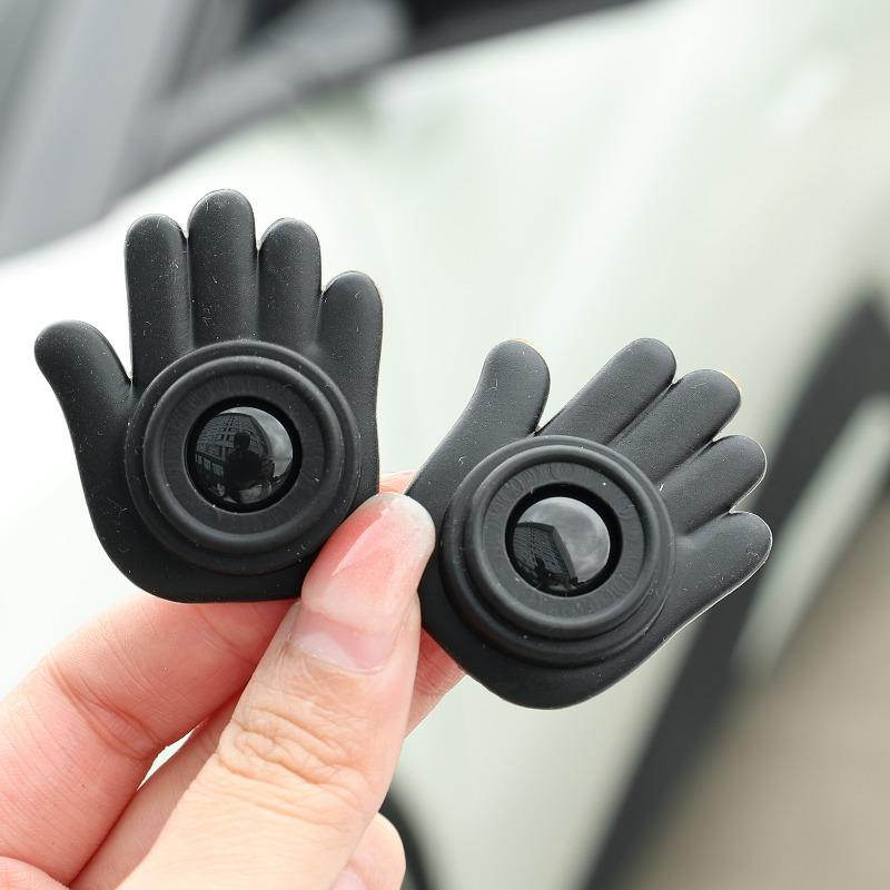 Car Door Anti Collision Protector Anti Scratch Mats Creative Palm Shape Silicone Bumper Pads Thick Adhesive Door Edge Guard