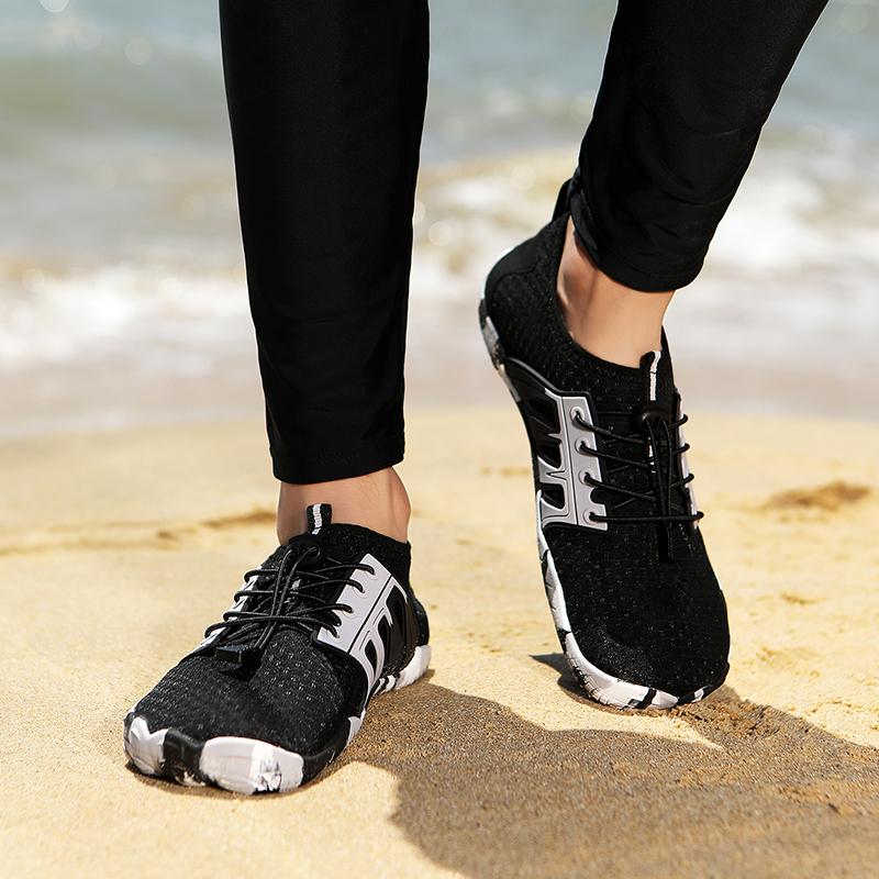 Lightweight Non-slip Wading Shoes Men Women Quick Dry Breathable Aqua Sneakers Elastic Soft Sole Beach Water Sports Shoes
