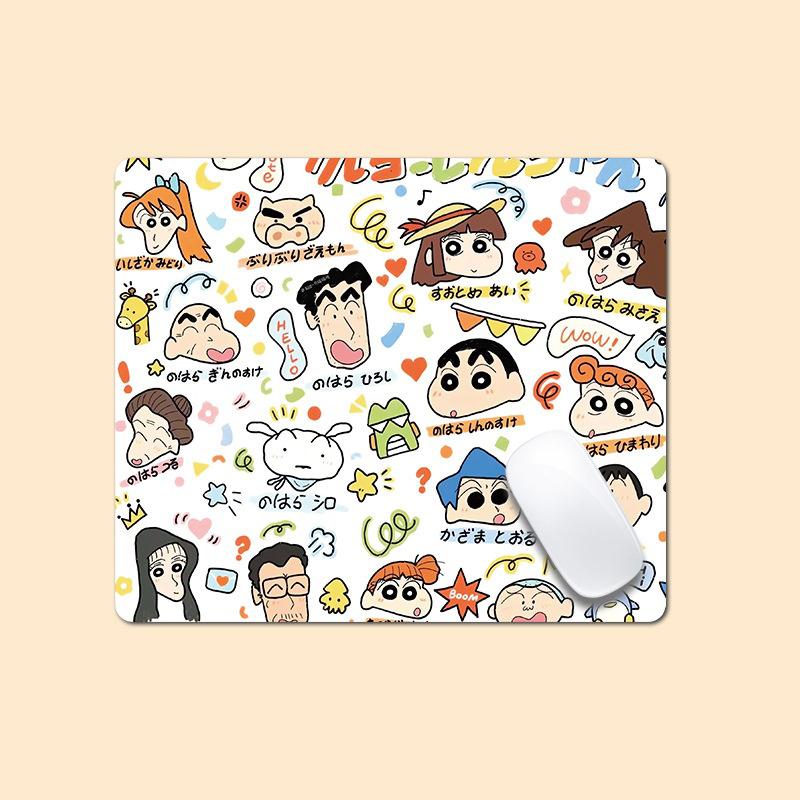 

Коврик для мыши Crayon Shin-Chan для гейминга, аниме, милый, настольный, для компьютера, офисов, коврики для мыши для геймеров, противоскользящий, легко чистить