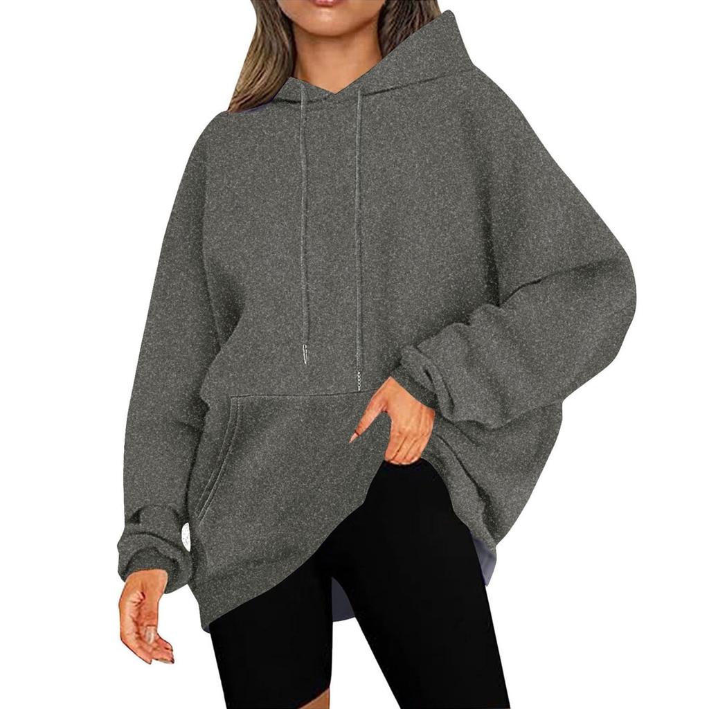 Womens Hoodies Oversized Sweatshirts Long Sleeve Casual Pullover Hooded Sweatshirt Tops