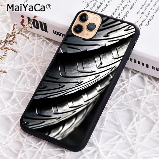 MaiYaCa Cool Tire Tread wheel Style Track Phone Case For iPhone 17 Air 16 pro max 15 14 plus 12 13 Cover coque