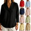Women's Casual Striped Hoodie Loose Fit Three-Quarter Sleeve Pullover