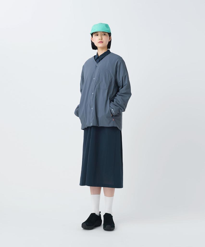 Snow Peak Flexible Insulated Cardigan Padded and and XXL JK-26SU001, Insulated, Men's Women's, Charcoal,