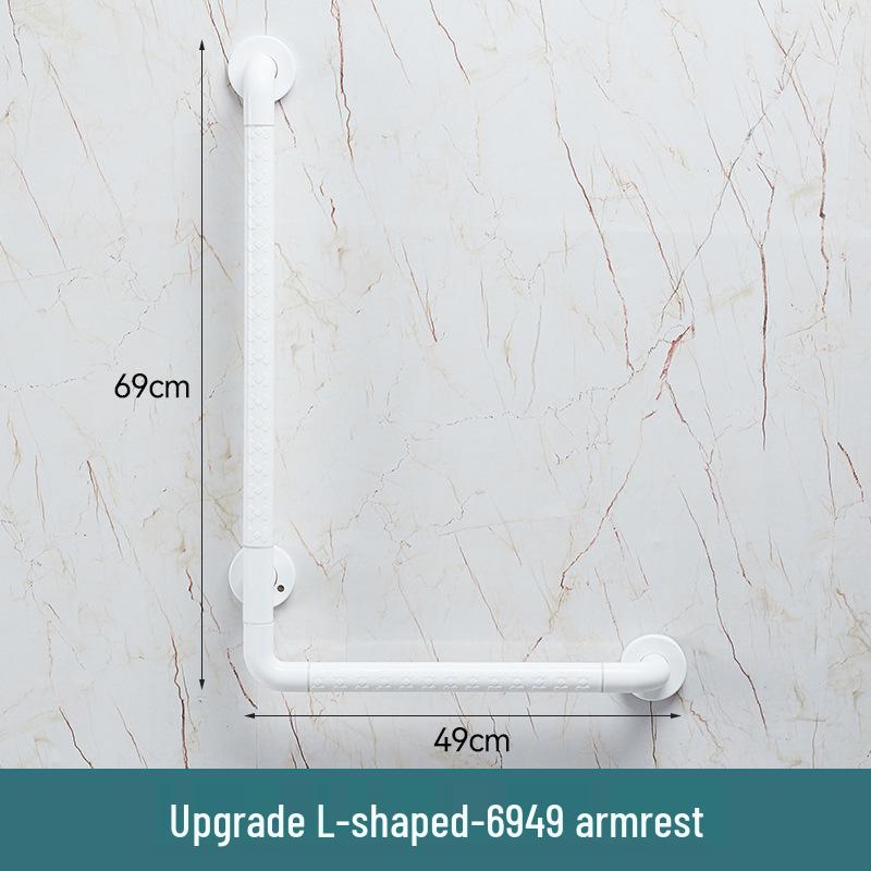 L-Shaped Non-Slip Bathroom Grab Bar for Elderly & Disabled Users
