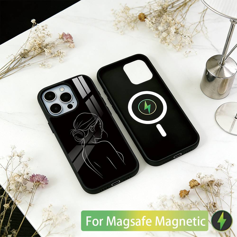 Art Sexy Body Woman Phone Case For iPhone17,16,15,14,13,12,11 Plus,Pro Magnetic with Magsafe Wireless Charging
