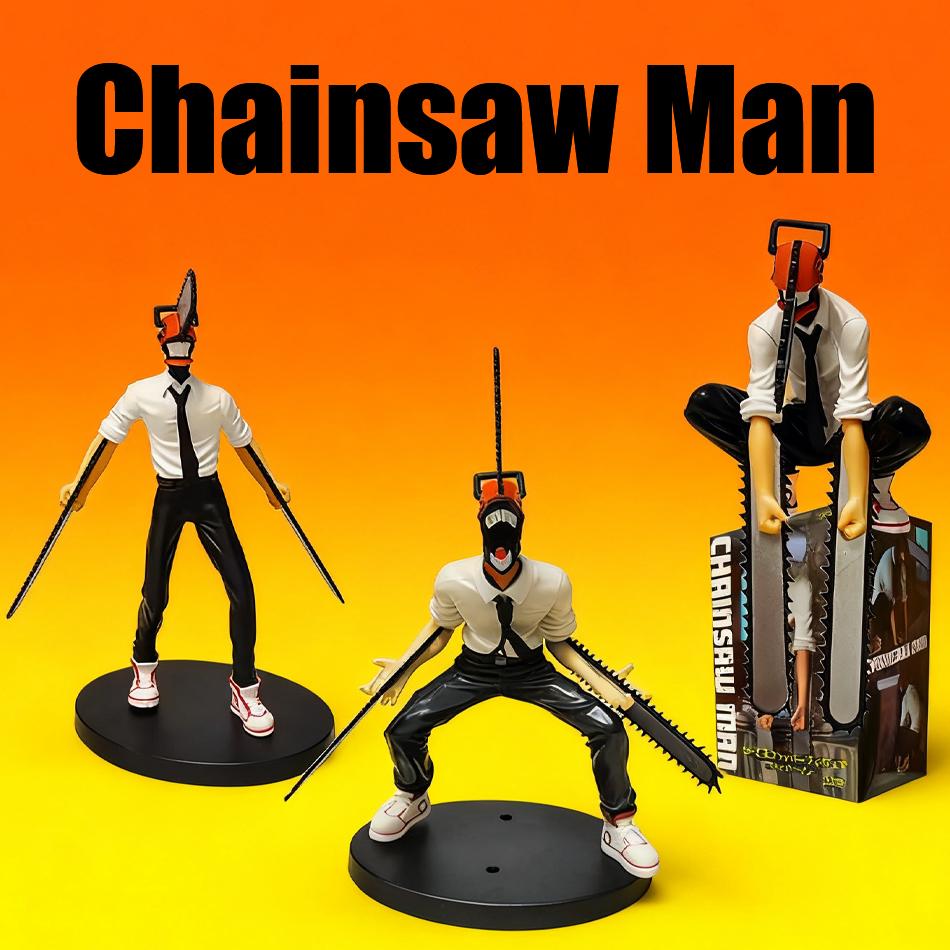 18 cm große Anime-Figur „Power Denji“ aus PVC, Kettensägenmann-Figur, Sammlerstück für Erwachsene, Puppenspielzeug