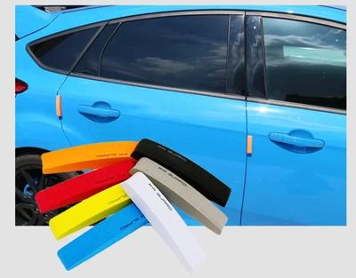 4Pcs Auto Tür Schutz Schutz Streifen Scratch Protector Gummi Aufkleber Auto Tür Rand Schutz Auto Zubehör
