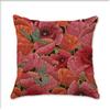 Vintage Plant Flower Style Single Side Digital Printing Bohemian Pillowcase Car Sofa Cushion Suite Bedroom Bedside Decoration