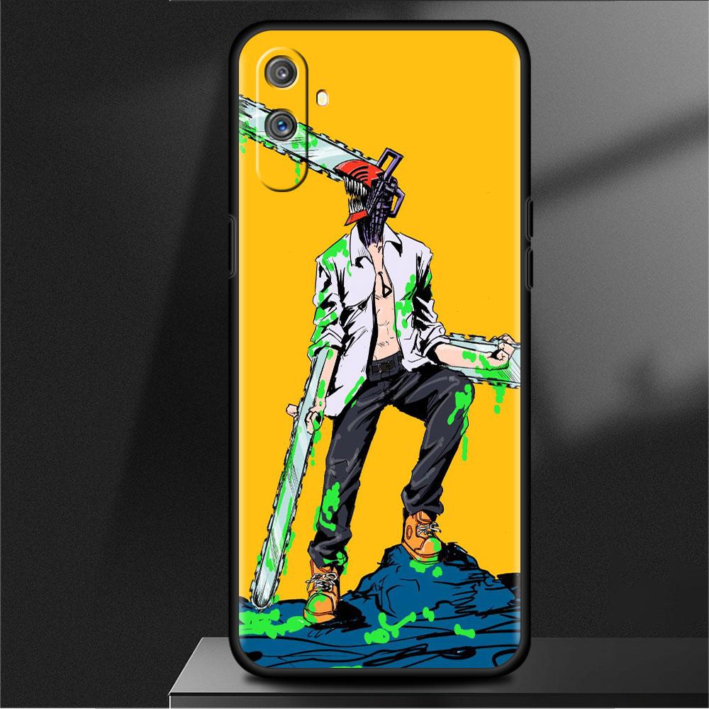 

Мягкий чехол Manga Chainsaw Man для Oppo Realme 8 7 6 Pro 9i GT Neo 2 3 Master C21 C21Y C15 C11 C3 8i, черный силиконовый чехол для телефона Realme C11 2020