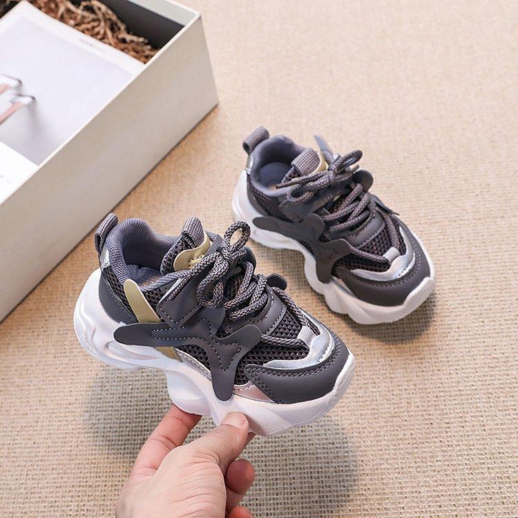 Children's Breathable Sports Shoes Boys' Dad Shoes Girls' Mesh Shoes Lightweight Casual Shoes