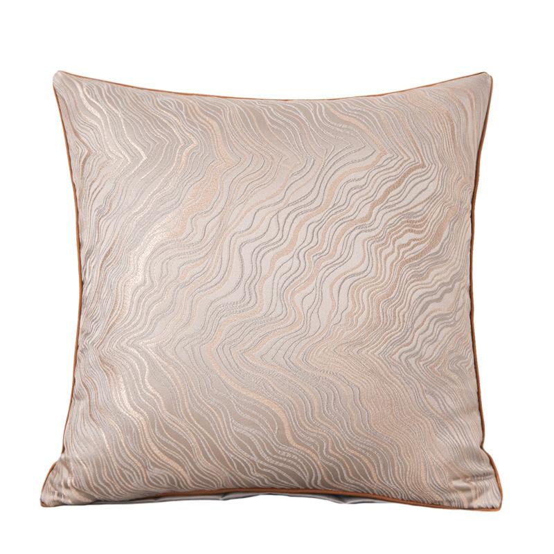 European Cushion Cover Vintage Chenille Pillowcase Jacquard Cushion Case Plaid Pattern Elegant Cushion Cover For Home