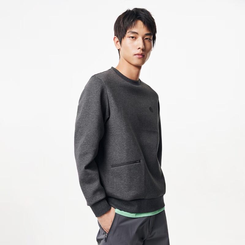 JACK&JONES Men's Spring 2024 Letter Print Crew Neck Long Sleeve Sweatshirt