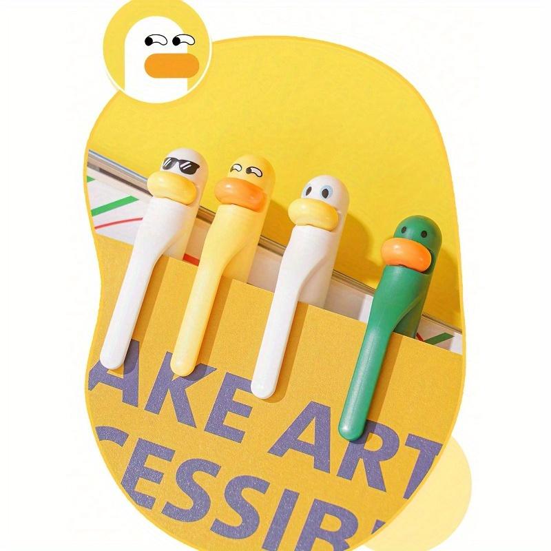 Duck Pens Fingertip Small Pulley Roller Skating 0.5mm Ballpoint Black Color Gel Ink For Writing Office School Back To School