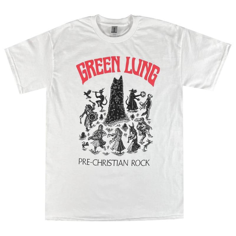 T-shirt Bianca Green Lung Pre Christian Rock