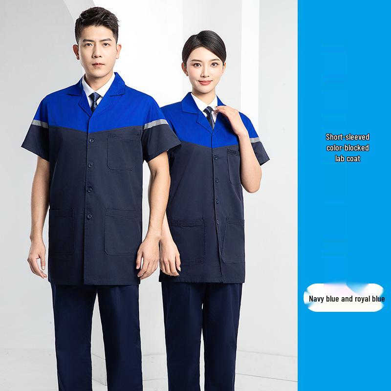 Custom Printed Wear-Resistant Lab Coat - High-Quality, Dirt-Resistant Workwear for Workshops and Factories