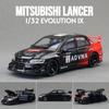 cwtnuk1 1/32 Mitsubishi Lancer EVO Final Edition JDM Racing Toy Car Model Diecast Metal Miniature Collection Gift For Children Boys