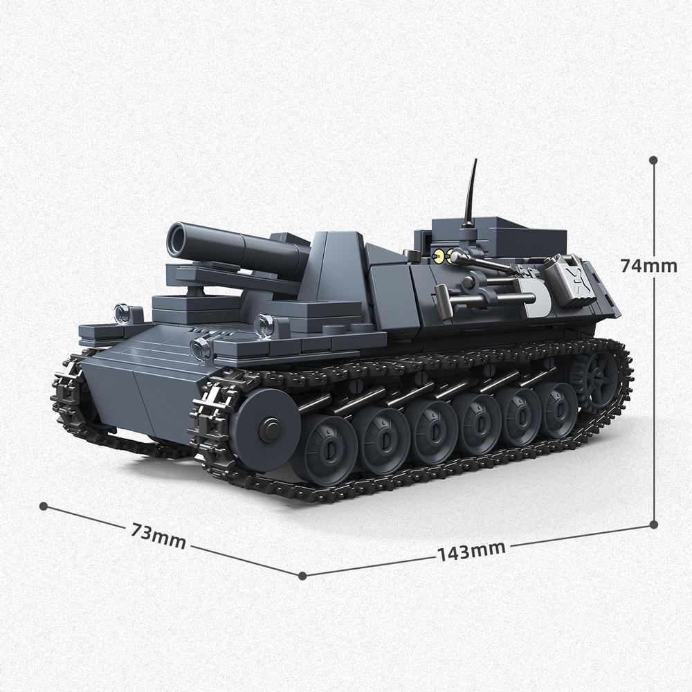 Military War Series WW1 World War I Building Blocks Set Heavy Tank Armored Vehicle Model DIY Kids Toys Boy Birthday Gift