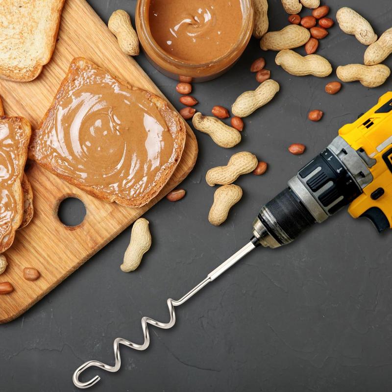 Nut Butter Mixer Drill Nut Butter Stirrer With Silicone Jar Spatula Handheld Nut Butter Stirrer Multifunctional Household