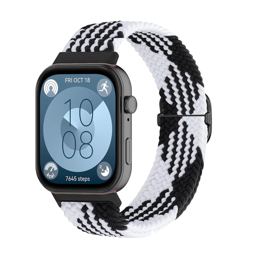 Armband für Huawei Watch Fit 3 4 pro Zubehör Verstellbares Sport Ersatz-Armband Geflochtenes Solo Loop Armband huawei fit3 4 Band