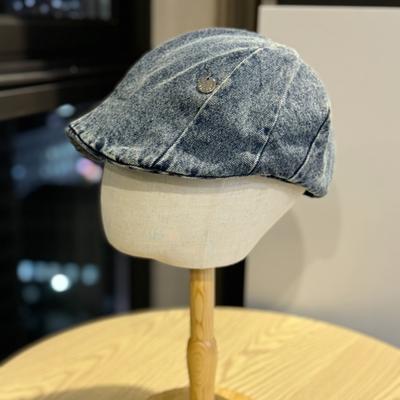 Cowboy-Hut im koreanischen Stil für Damen, Herbst und Winter, neuer Street-Trend, modische Baskenmütze, die das Gesicht klein erscheinen lässt, Temperament, Malermütze