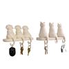 Storage Rack Wall Mounted 3 Hook Hanger Cute Animal Shape No-Punch Key Holder Nordic Style Organizer for Home