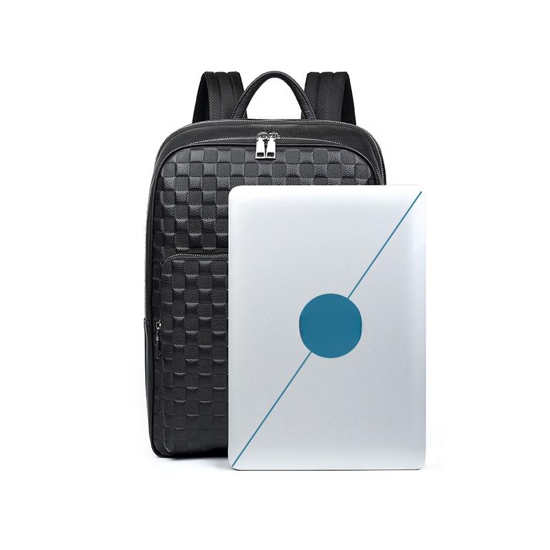 Genuine Leather Large-capacity Men's Travel Backpack Fashionable and Casual Top-grain Cowhide Men's Backpack