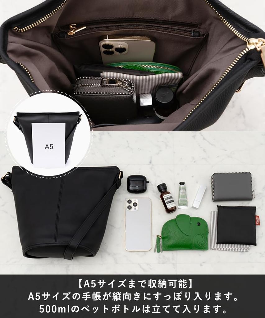 VITAFELICE Genuine Leather Bucket Shoulder Bag for Women, sib-20049n (Light Gray)