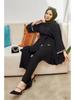 Muslim Women's Fashion 2-Piece Set: Hot Drilling Loose Top & Flared Pants