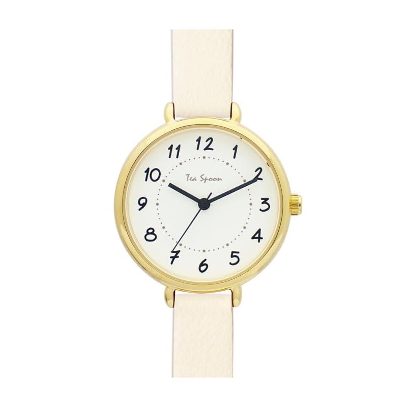 

[Follow] watch Tea Spoon nickel free simple index watch H04419A-1 IV ladies ivory