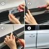 Carbon Fiber Car Rubber Edge Guard Strip Door Sill Protector Sticker Accessories