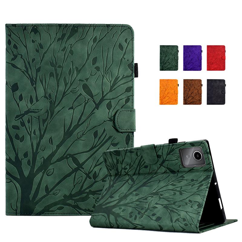 Funda For Lenovo Idea Tab Plus 12.1 Case Tb361fu Tb361zu Emboss Wallet Stand Tablet Etui For Xiaoxin Pad 12.1 Inch Tb365fc Case