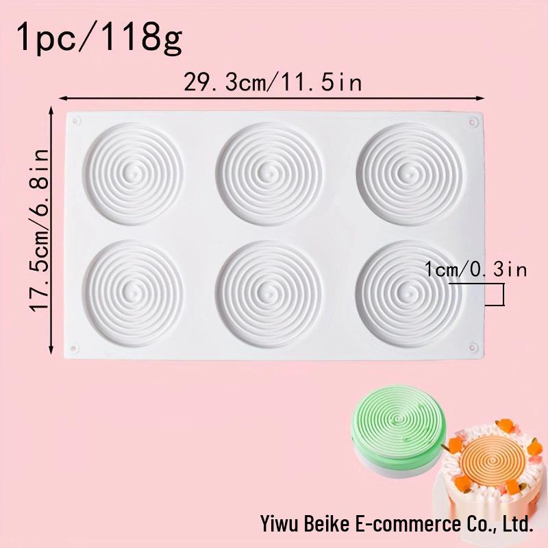 3D Round Silicone Mold for Chocolate, Candy, and Mousse Cakes