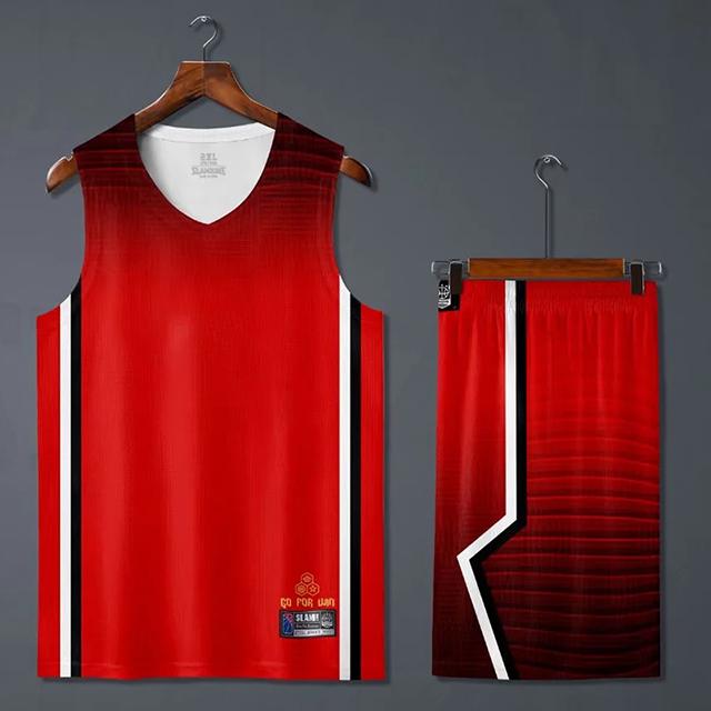 

2026 Men/ Kids Basketball Jerseys Suit,College Mens Basketball Sport Kit,Boys Girls Basketball Jersey Sets 5XL червоний