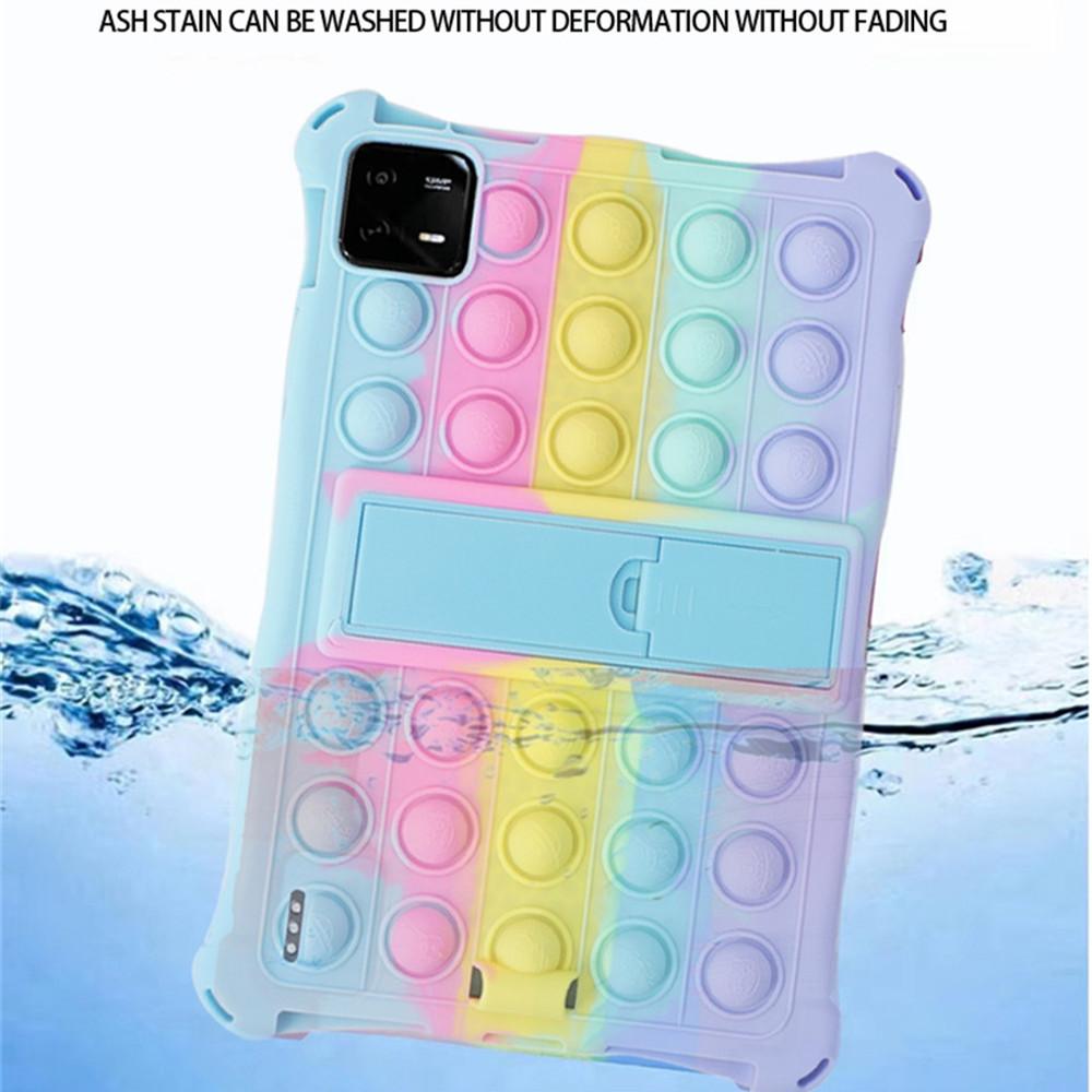 For Xiaomi Mi Pad 6 Case Bubble Toys Soft Silicone Kids Tablet Cover For Mi Pad 6Pro Kickstand Shockproof Fundas