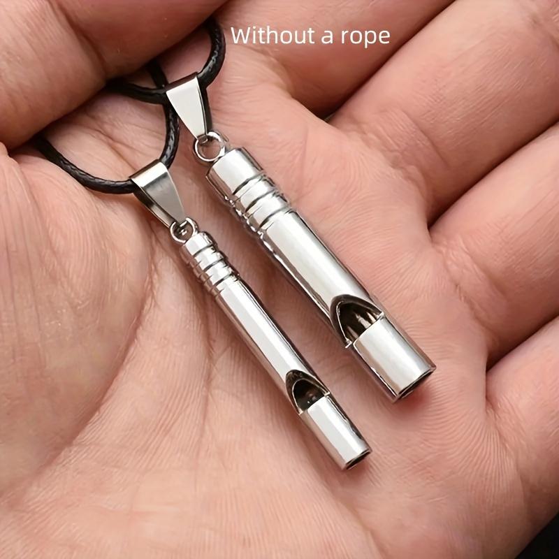 1PC Titanium Alloy Emergency Whistles - Loud, Durable Survival Gear for Outdoor Hiking, Camping & Adventure Sports