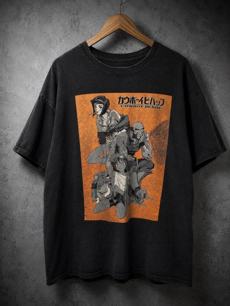 Vintage Cowboy Bebop Official T Shirt XL Black Graphic Tee Vintage Style