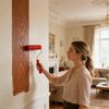 Rouleau à Peinture à Motifs 11 Pièces Caoutchouc Outil Réaliste Avec Manche Grain de Bois Rouleau de Peinture Pour Décoration de Pièce de Maison Meubles