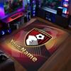 Crystal Velvet Rug Bournemouth Football Print Custom Name Text Floor Mat Home Decor