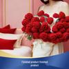 Pătură tricotată cu trandafiri - pentru somn confortabil la birou, timp liber, canapea de acasă, șal sau suvenir pentru cea mai bună prietenă.