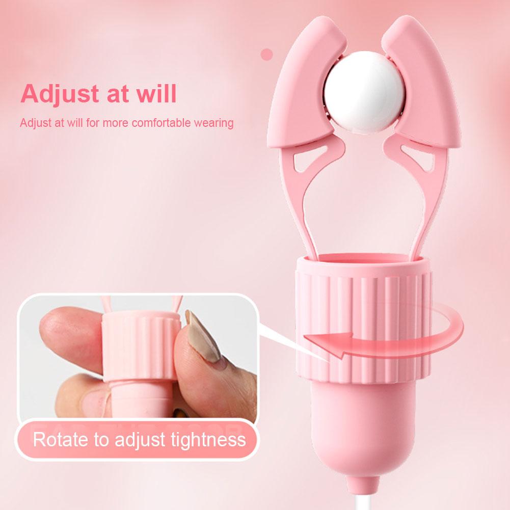 Sucking Vibrating Nipple Clamp Tongue Licking Vibrator For Women Breast Massage Labia Clitoris Clip Stimulation Massager Sex Toy